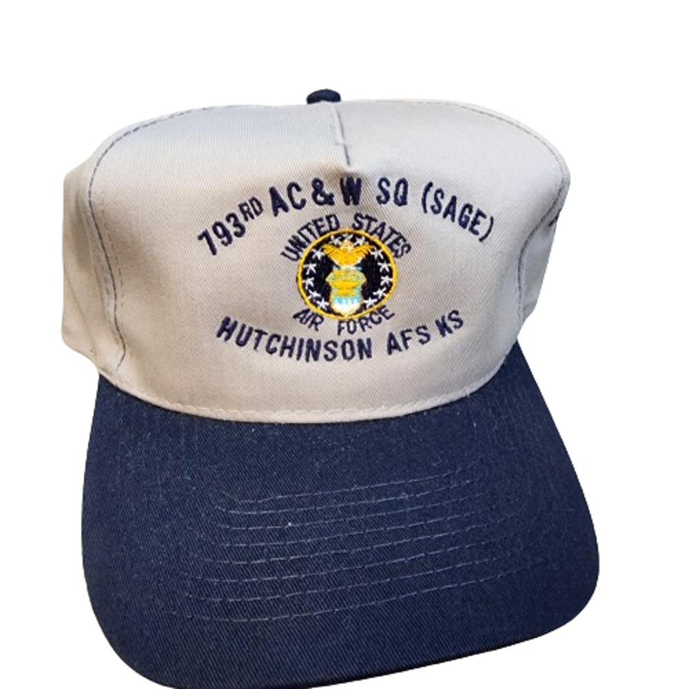 Air Force Baseball Cap Hutchinson AFS 793rd AC & W SQ(SAGE) KS Reunion 2001